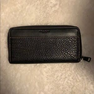 Coach long wallet mens